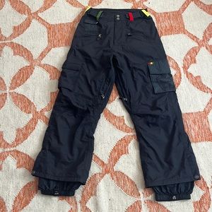 Ridge Series unisex Black Ski Pants by Sessions.